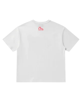 T-shirt con logo e stampa evisu