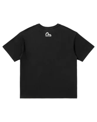 T-shirt con logo e stampa evisu