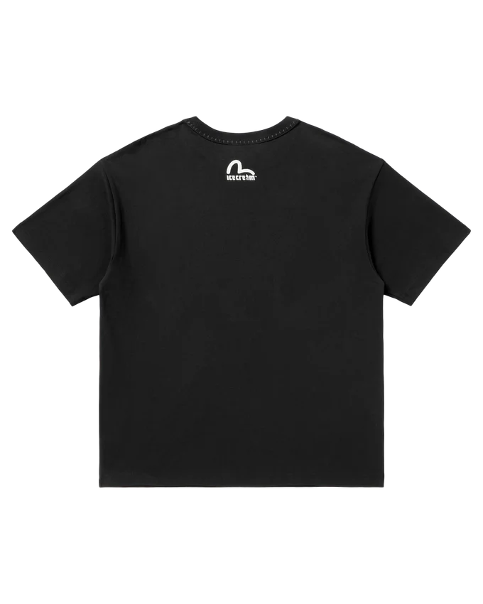 T-shirt con logo e stampa evisu T-shirt con logo e stampa evisu
