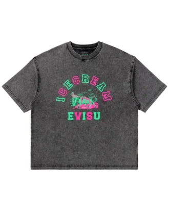 T-shirt con stampa ICECREAM x evisu