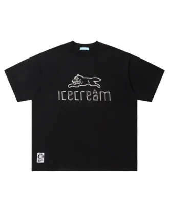 T-shirt in cotone con Running Dog
