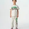 T-shirt per bambini con logo ad arco sfumato T-shirt per bambini con logo ad arco sfumato