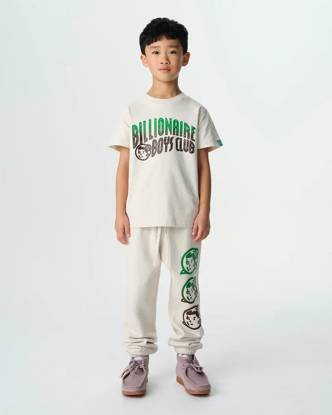T-shirt per bambini con logo ad arco sfumato T-shirt per bambini con logo ad arco sfumato