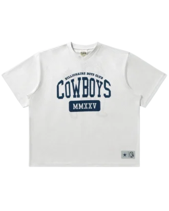 Top a maniche corte in rete dei Dallas Cowboys
